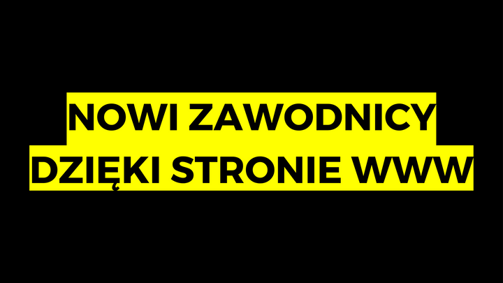 Nowi zawodnicy klubu sportowego dzięki stronie WWW