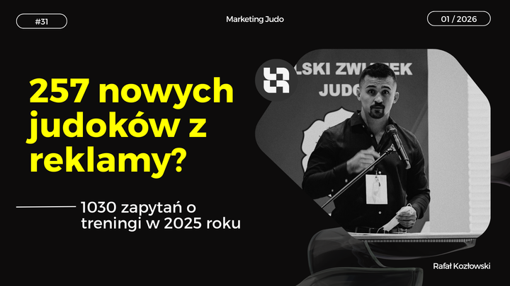 257 nowych judoków z reklamy? 1030 zapytań o treningi w 2025 roku